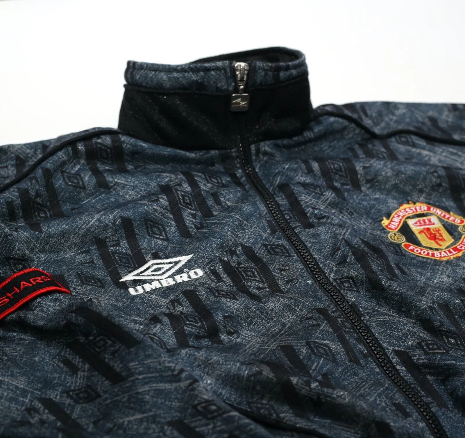 1992/93 MANCHESTER UNITED Vintage Umbro Track Top Jacket (S/M)