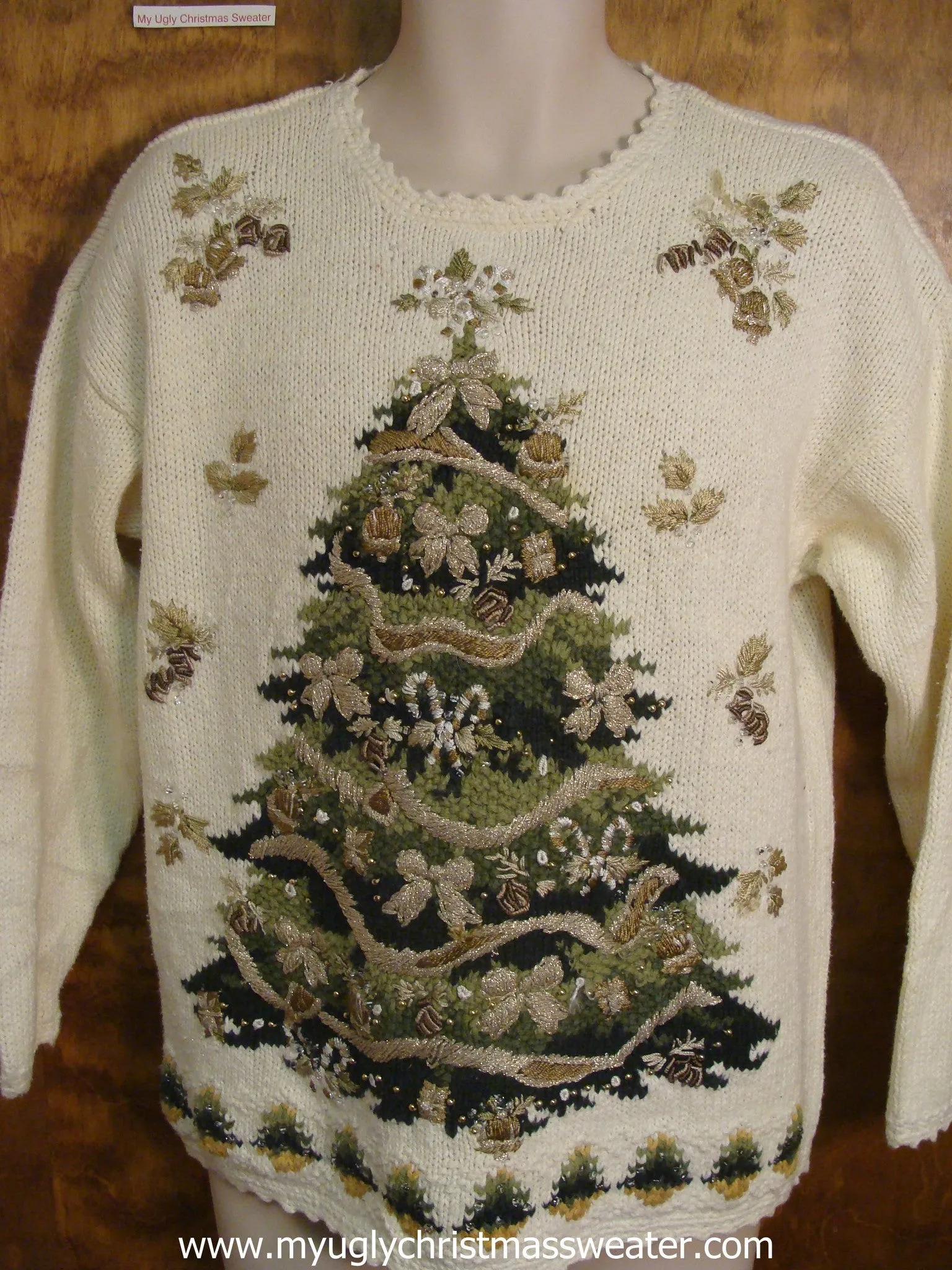 80s Festive Tree Ugly Christmas Sweater