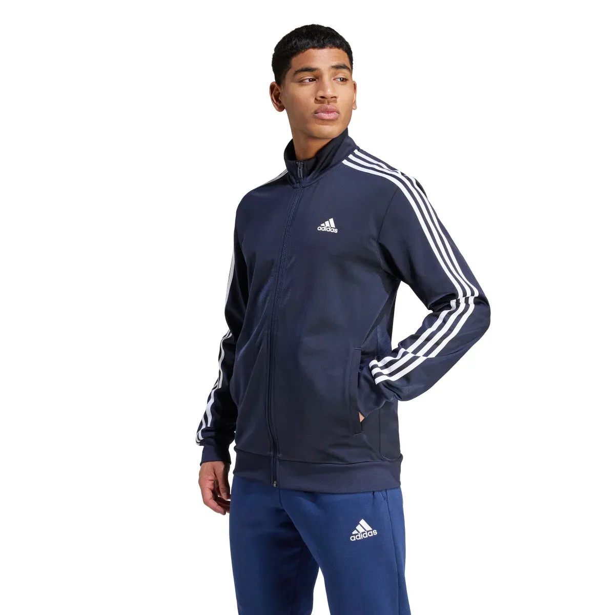 adidas Men's Warm-Up Tricot Regular 3-Stripes Track Jacket