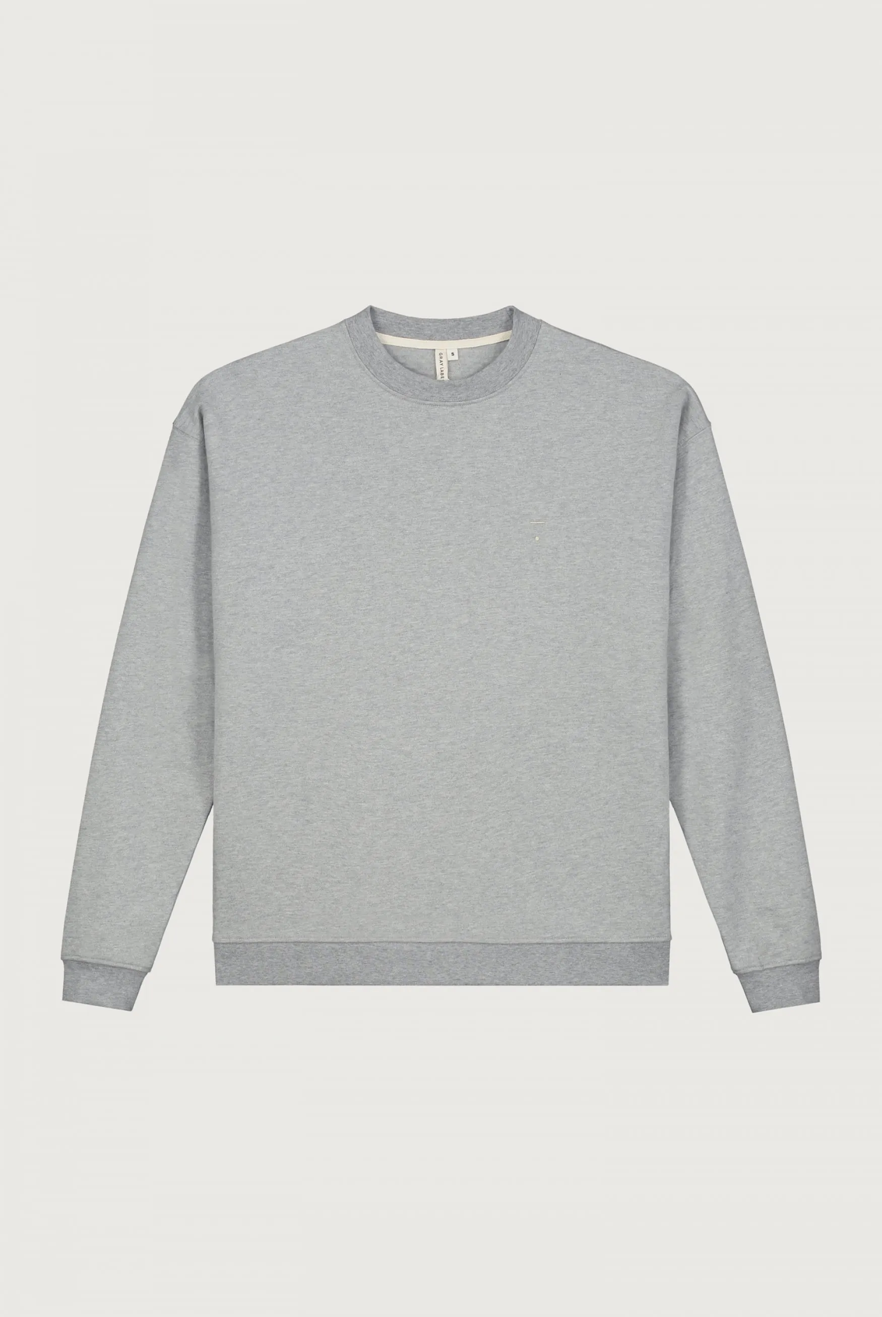 Adult Dropped Shoulder Sweater | Grey Melange