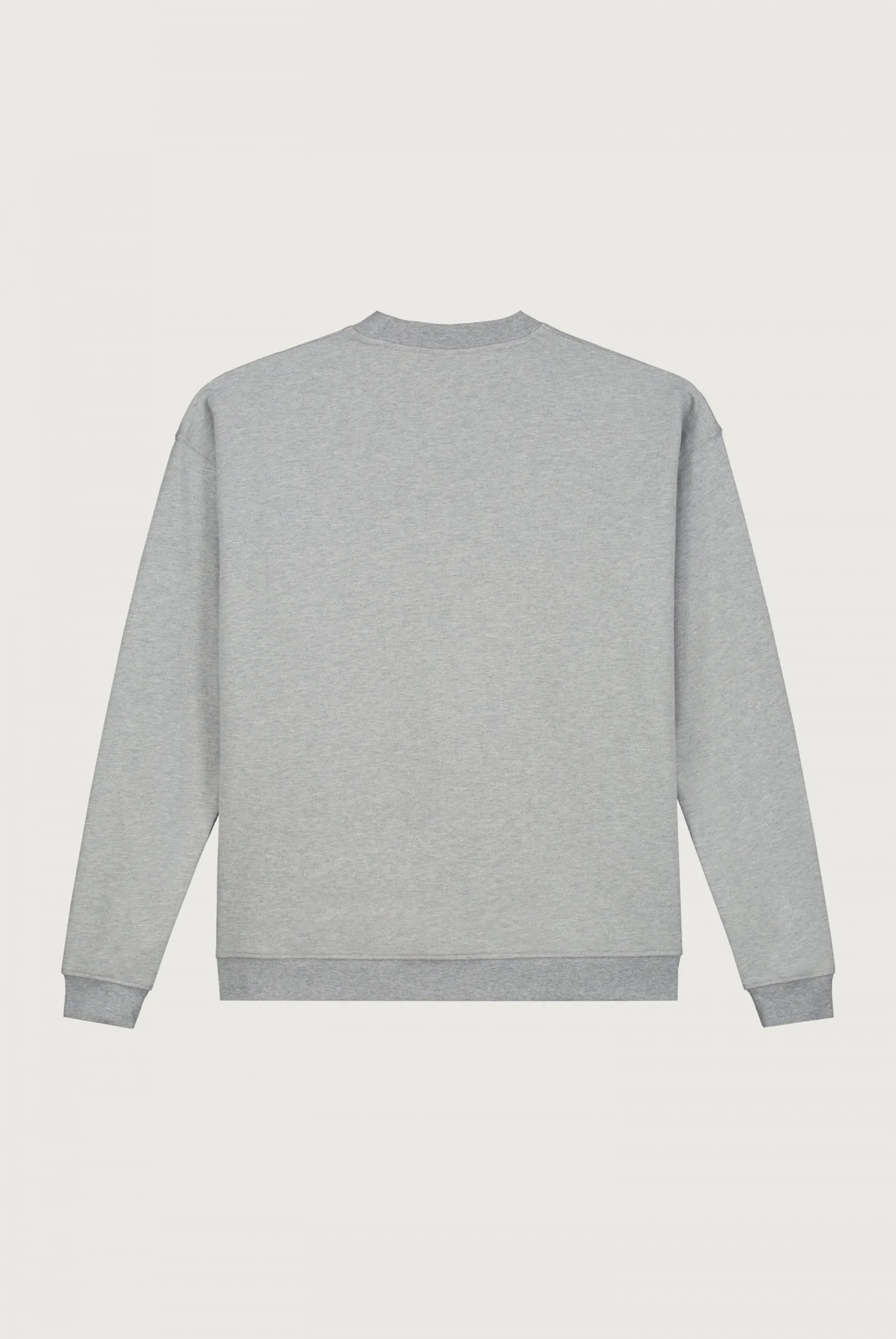 Adult Dropped Shoulder Sweater | Grey Melange