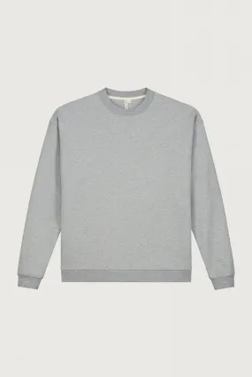 Adult Dropped Shoulder Sweater | Grey Melange