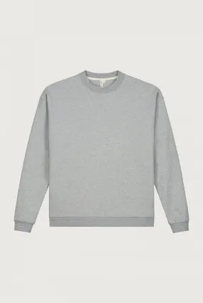 Adult Dropped Shoulder Sweater | Grey Melange