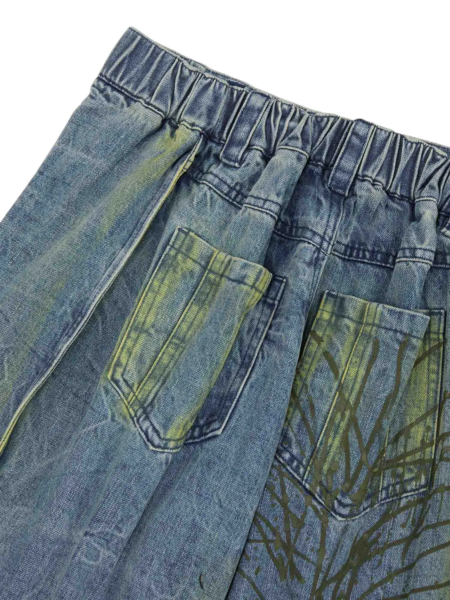 American Street Heavy Duty Washed Distressed Jeans - 2033