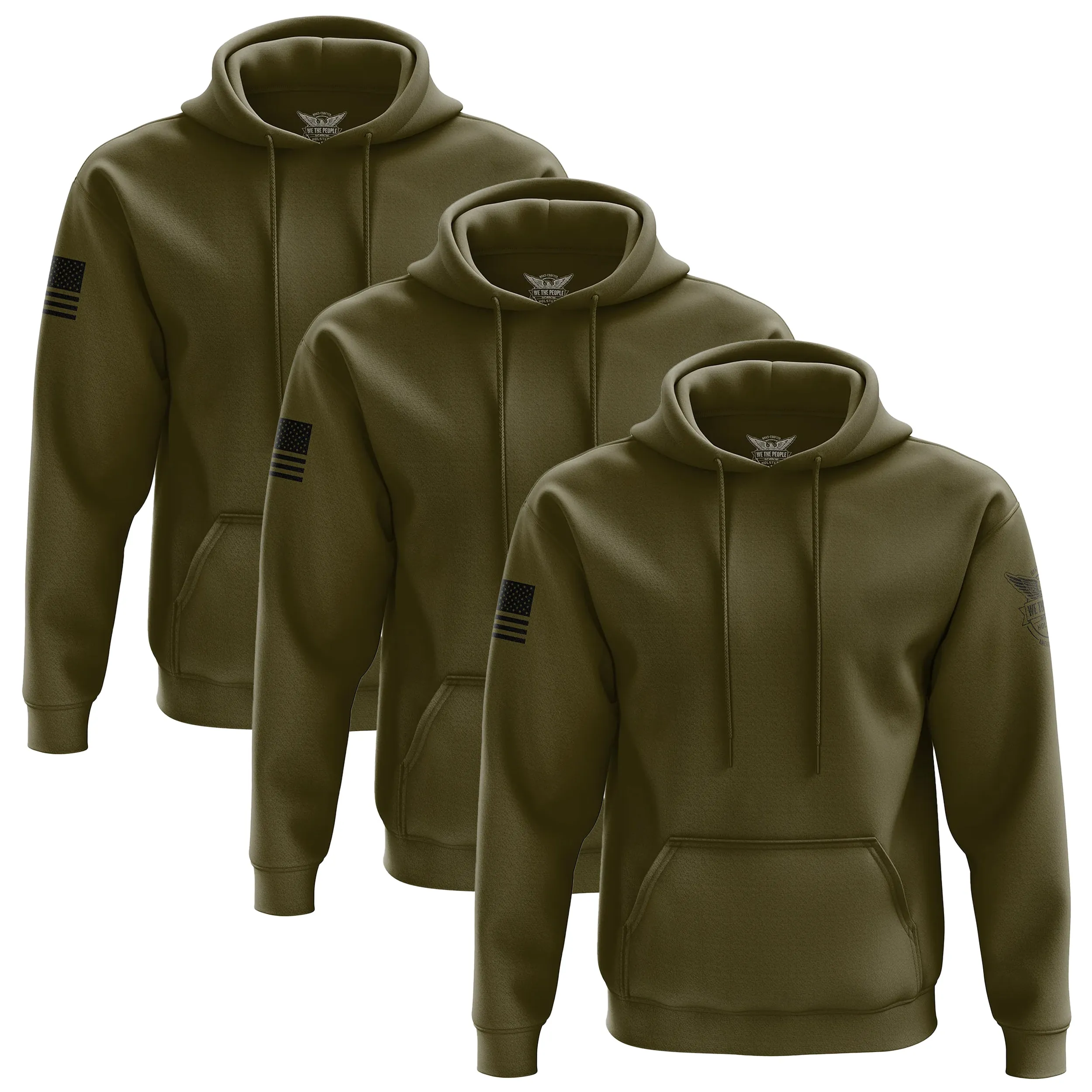 Basic - Olive   Black Hoodie Bundle (3 Pack)