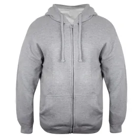 Basix of Sassy Gray Zip-up Hoodie