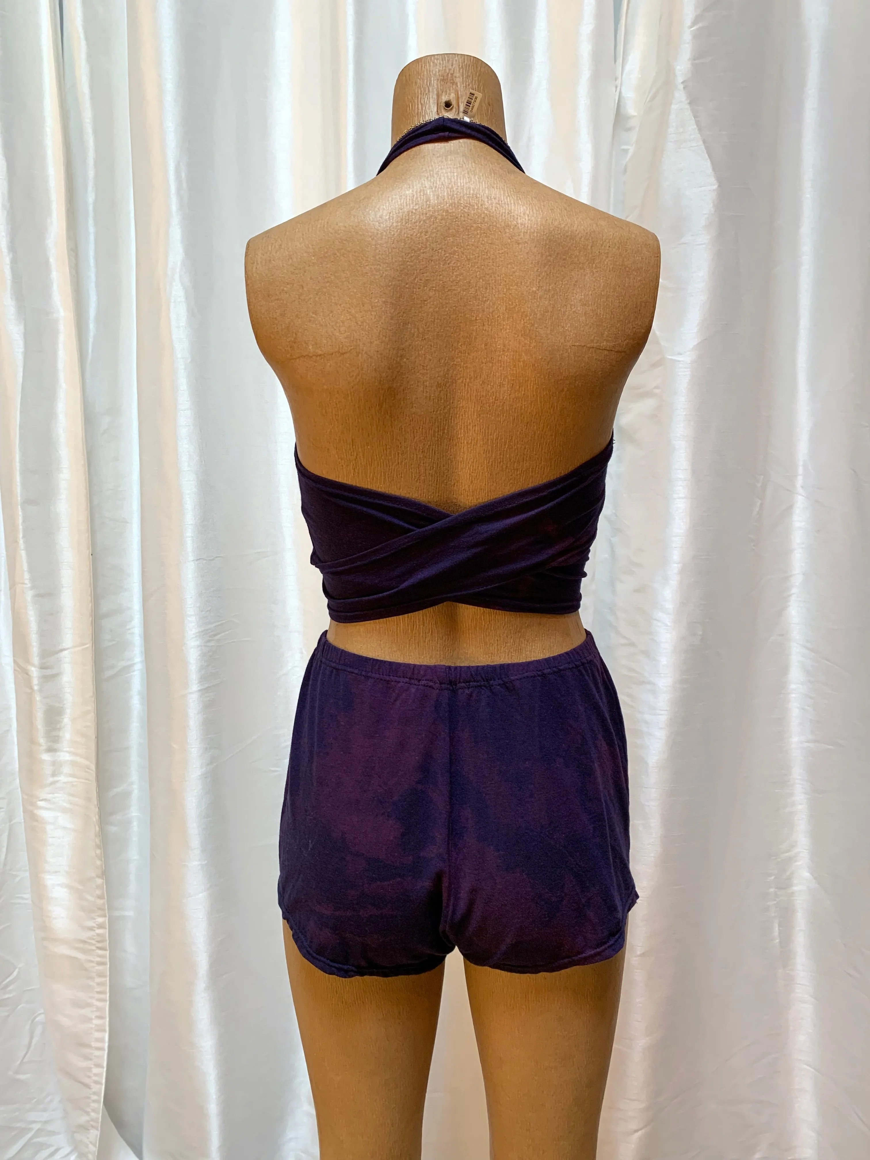 Bianca Rachele Hand Dyed Lounge Shorts | Purple Haze