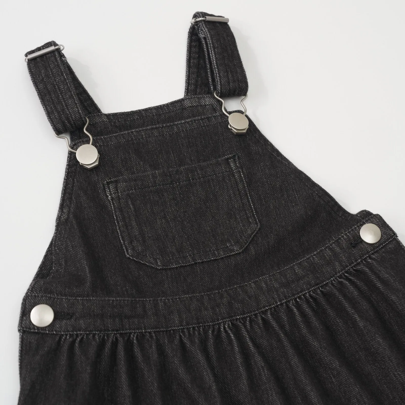 Black Denim Tank Skirt Overall