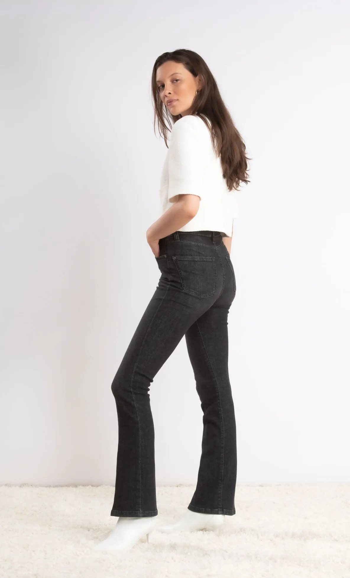 Brooke 34 Jeans Black Denim