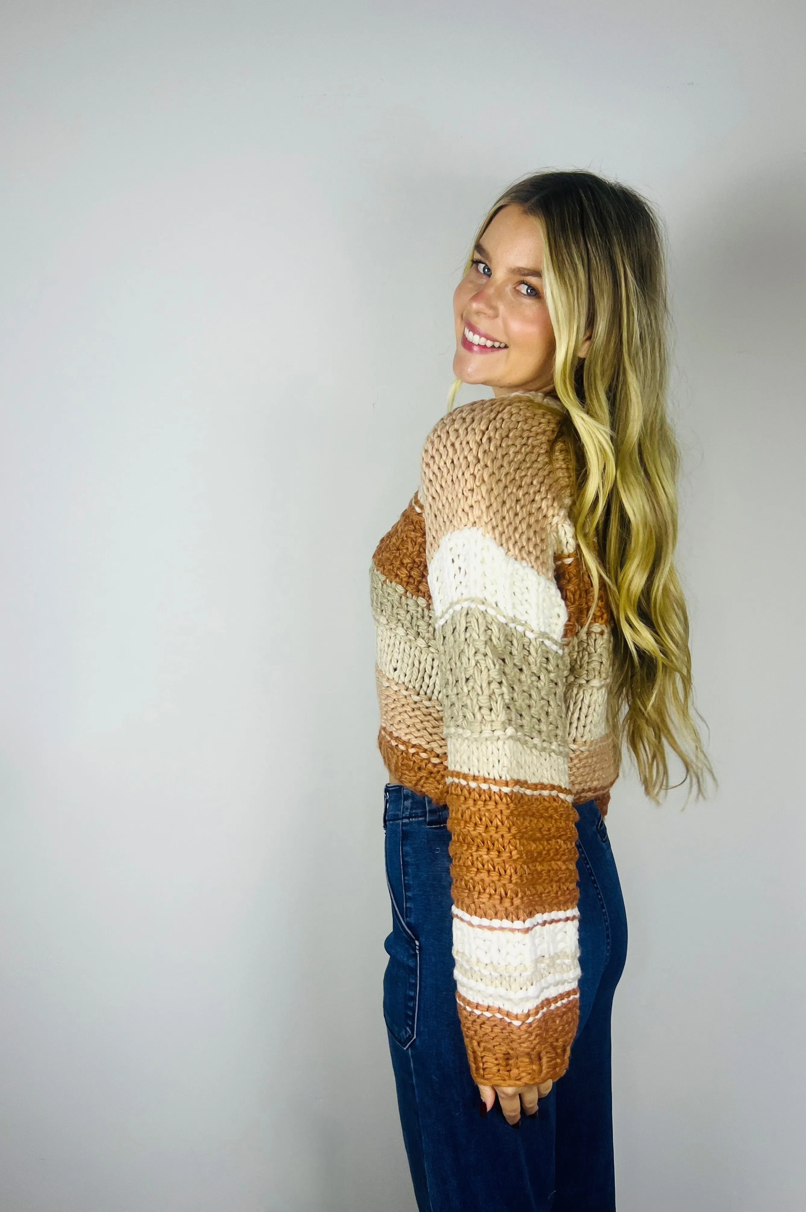 Butter Pecan Chunky Sweater