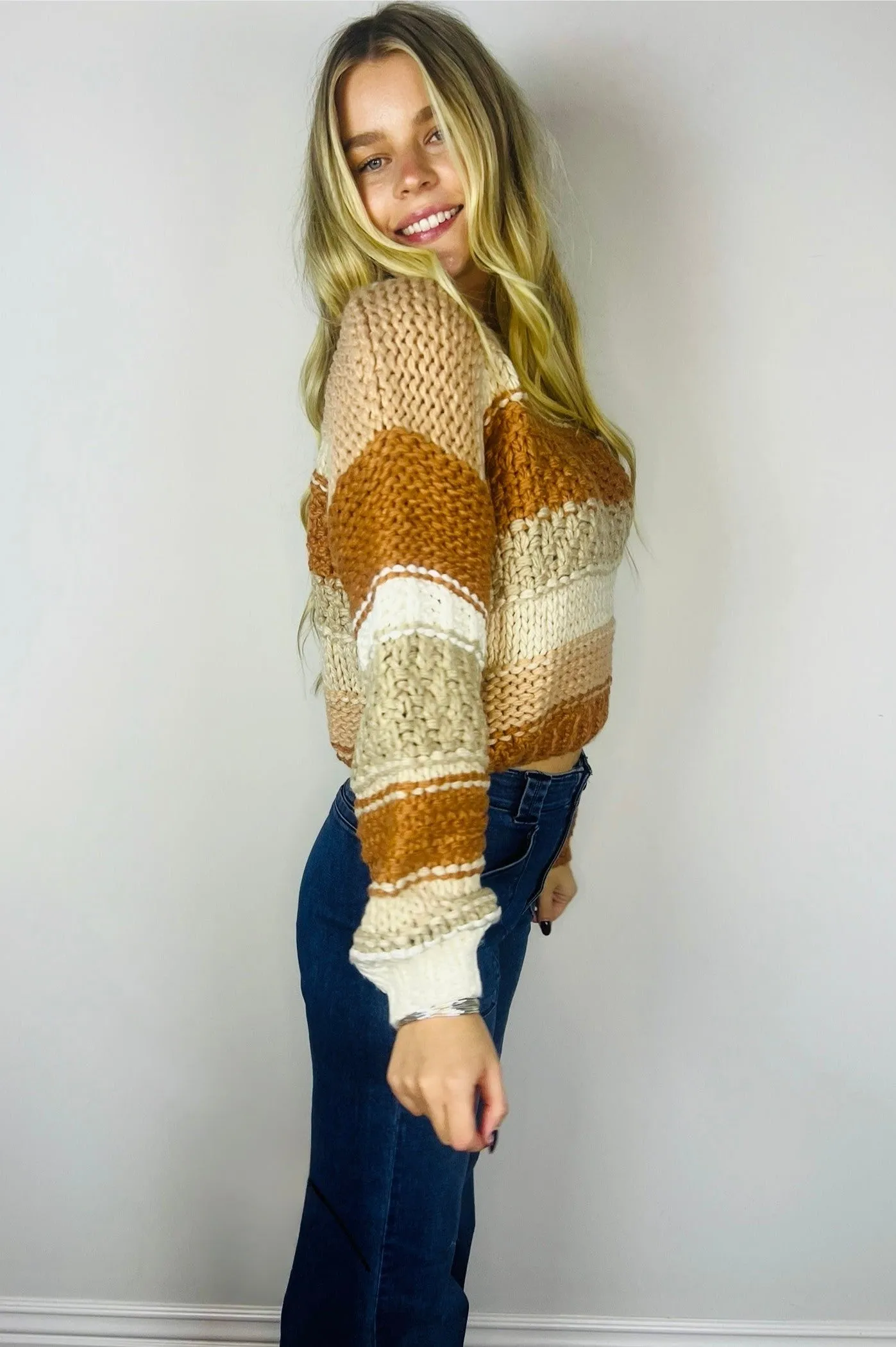 Butter Pecan Chunky Sweater