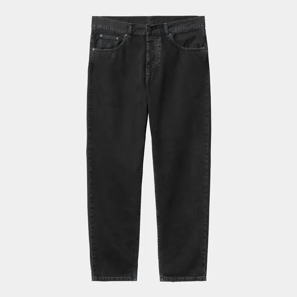 Carhartt WIP Newel Pant - Black Stone Dyed