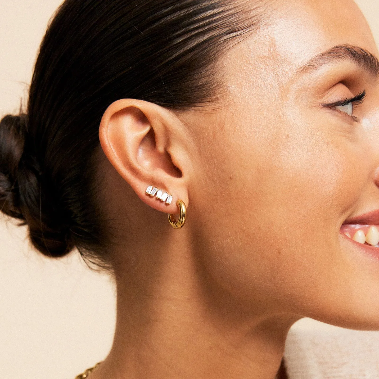 Chunky Hoops Gold