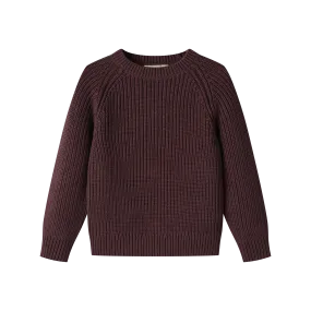 chunky sweater - mulberry