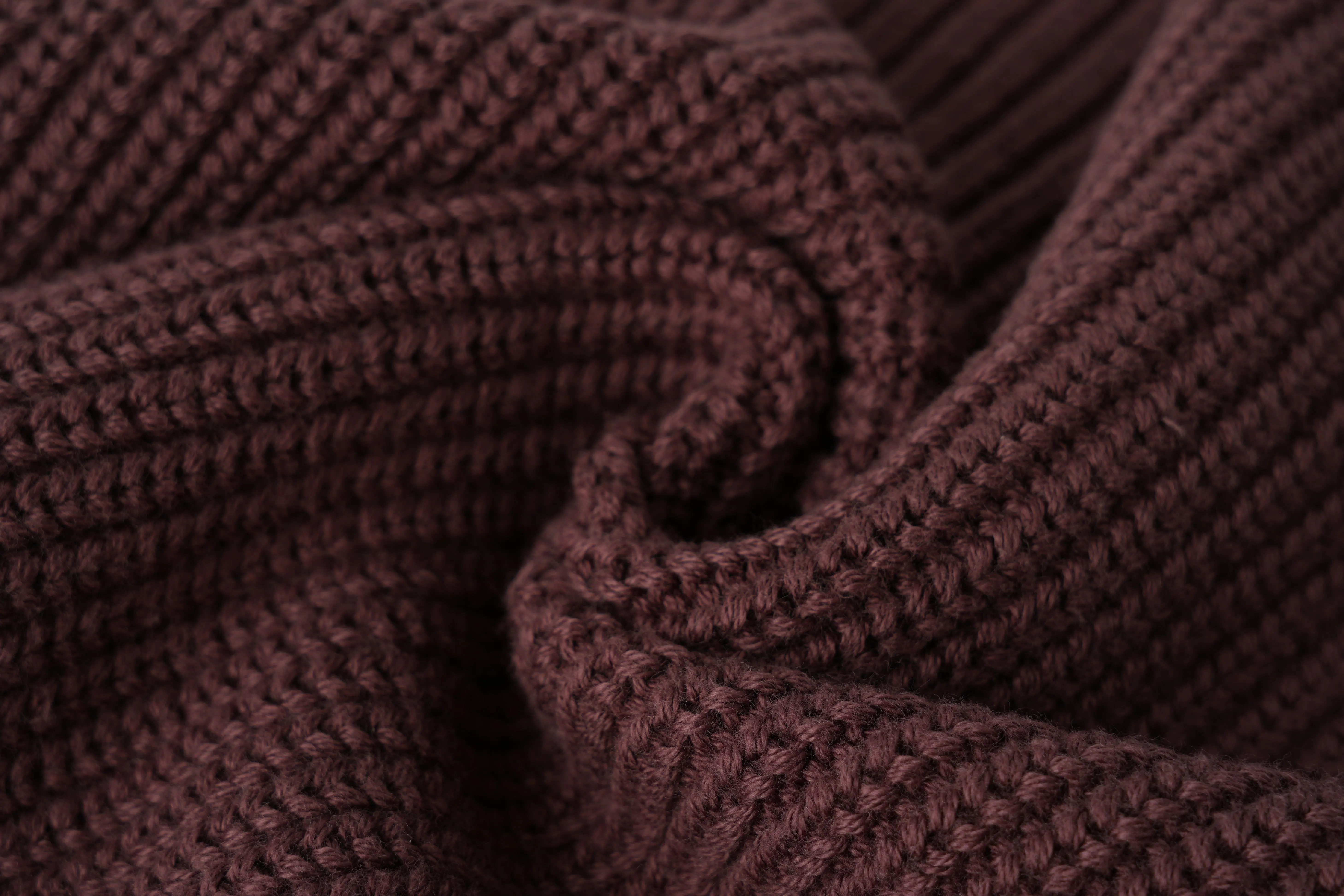 chunky sweater - mulberry