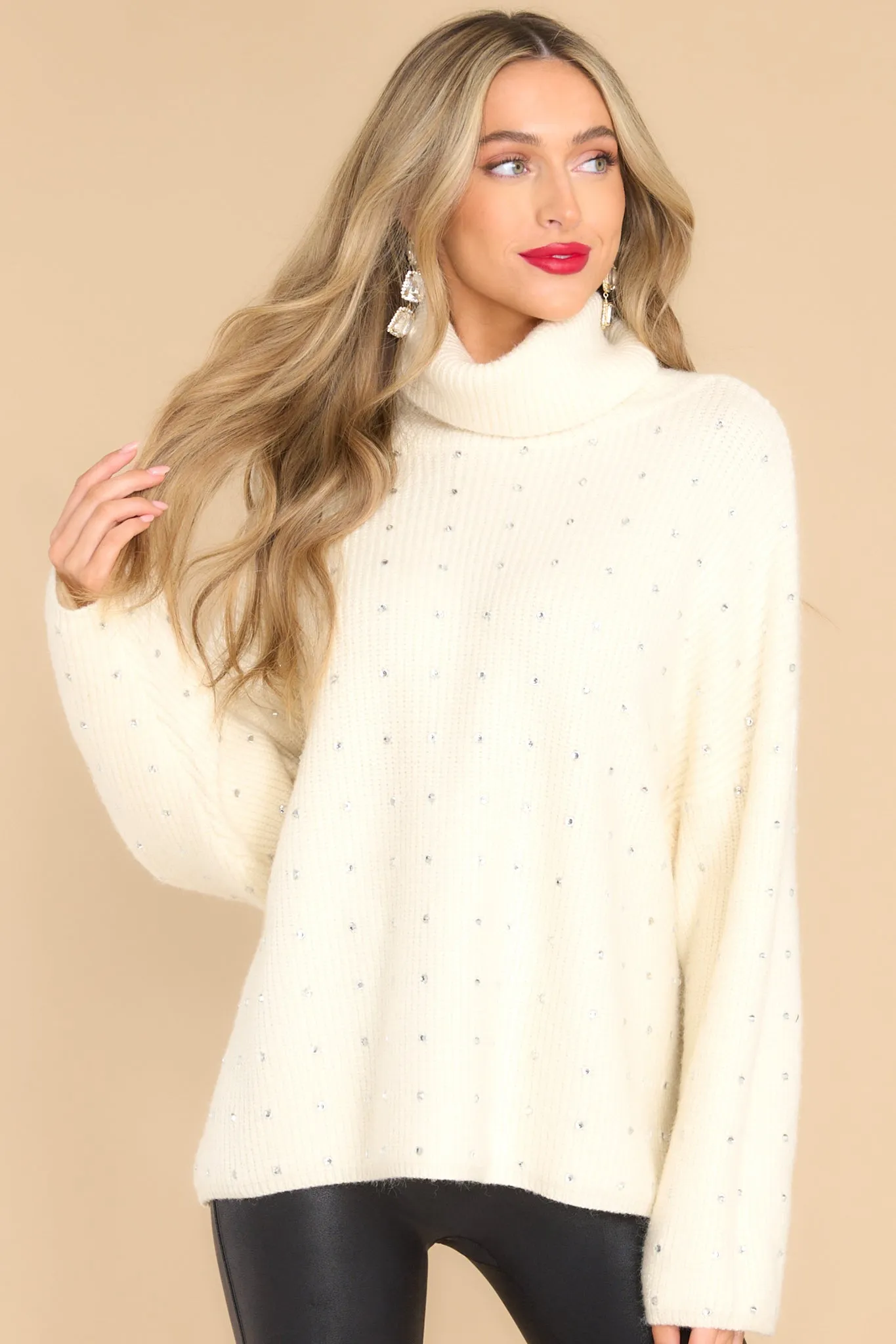 Cold Night Dreams Ivory Sweater