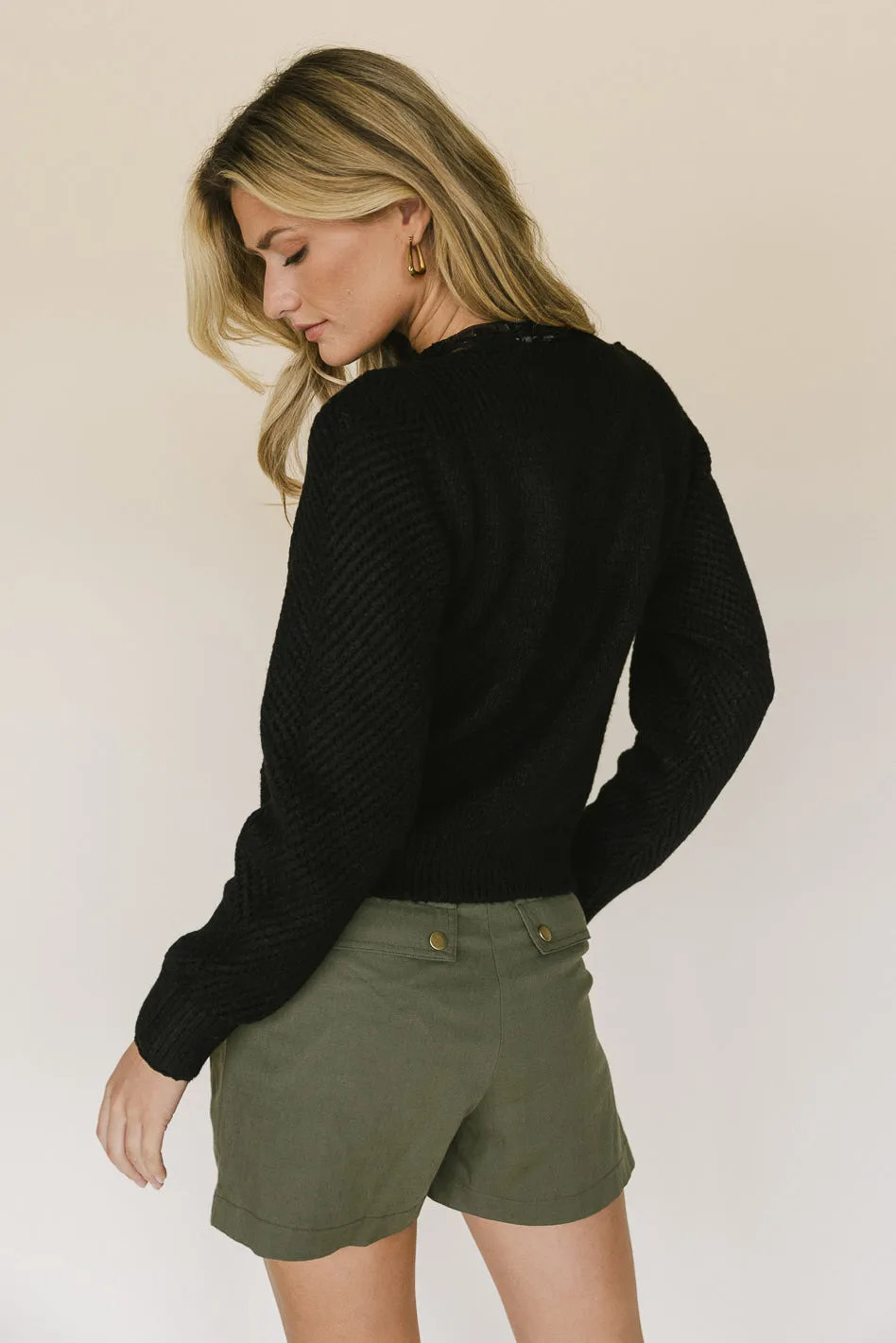 Cora Knit Sweater in Black - FINAL SALE