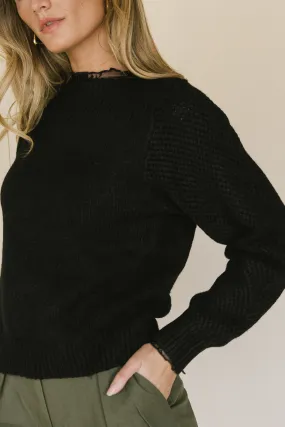 Cora Knit Sweater in Black - FINAL SALE