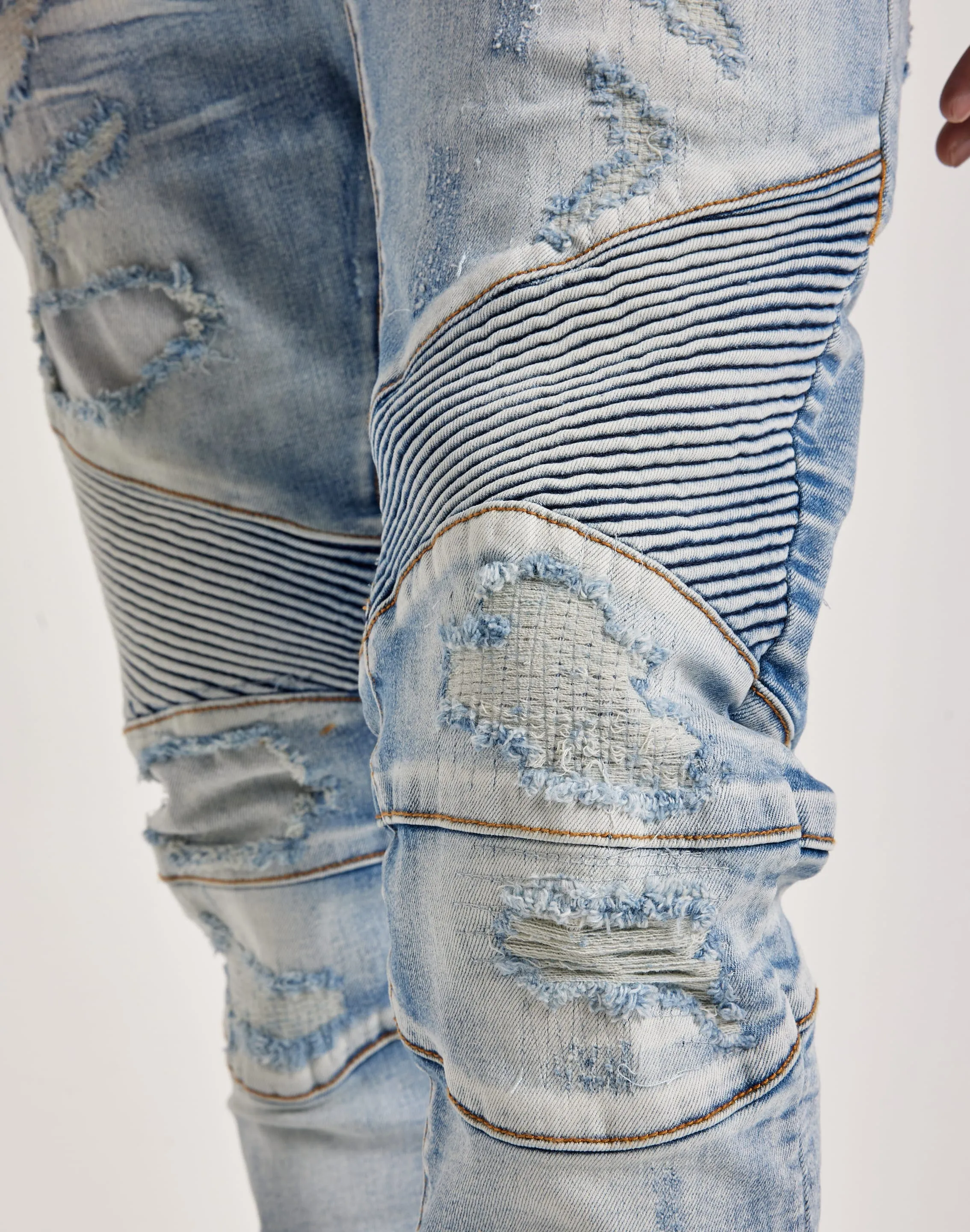 Crysp Denim Moto Denim Jeans