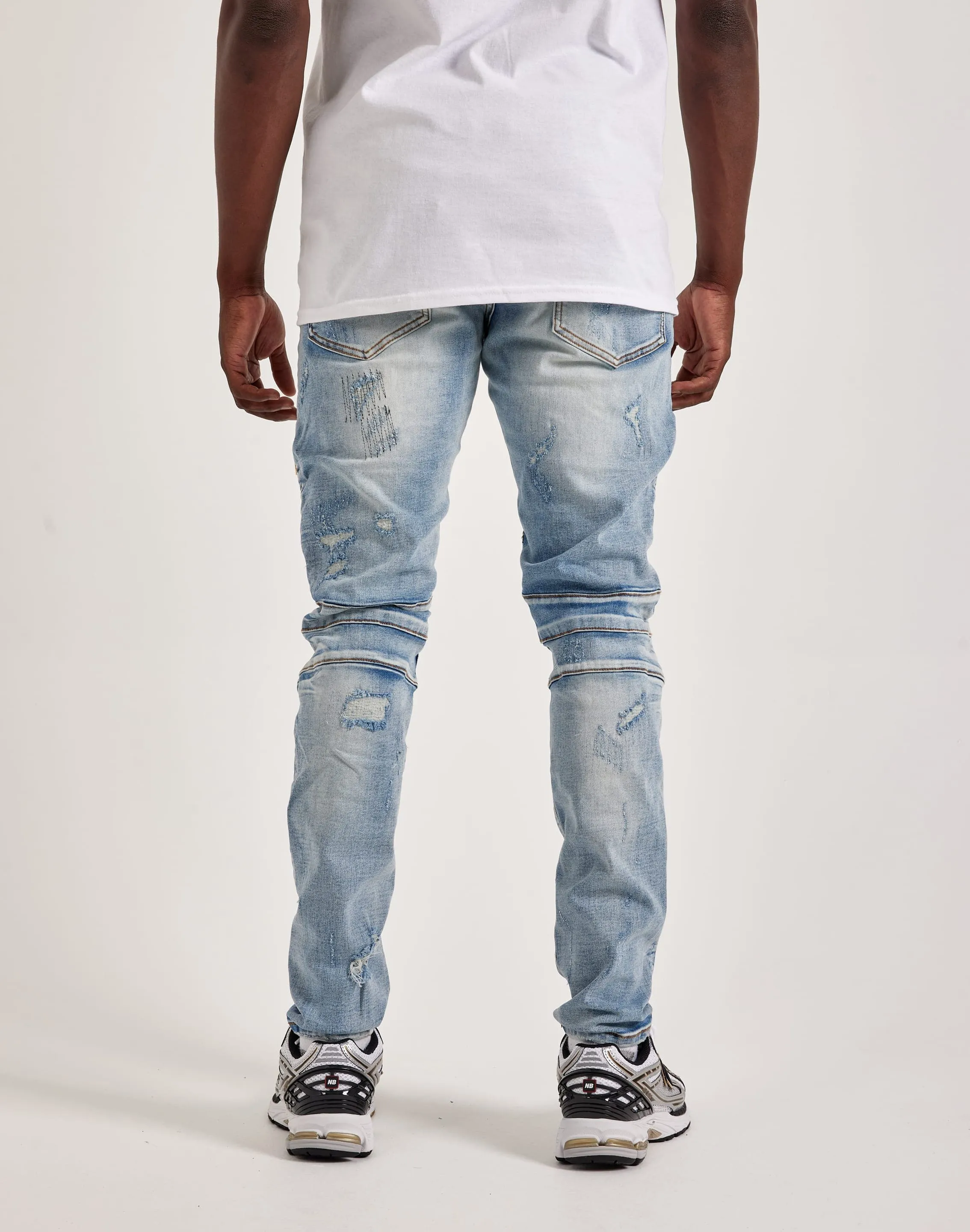 Crysp Denim Moto Denim Jeans