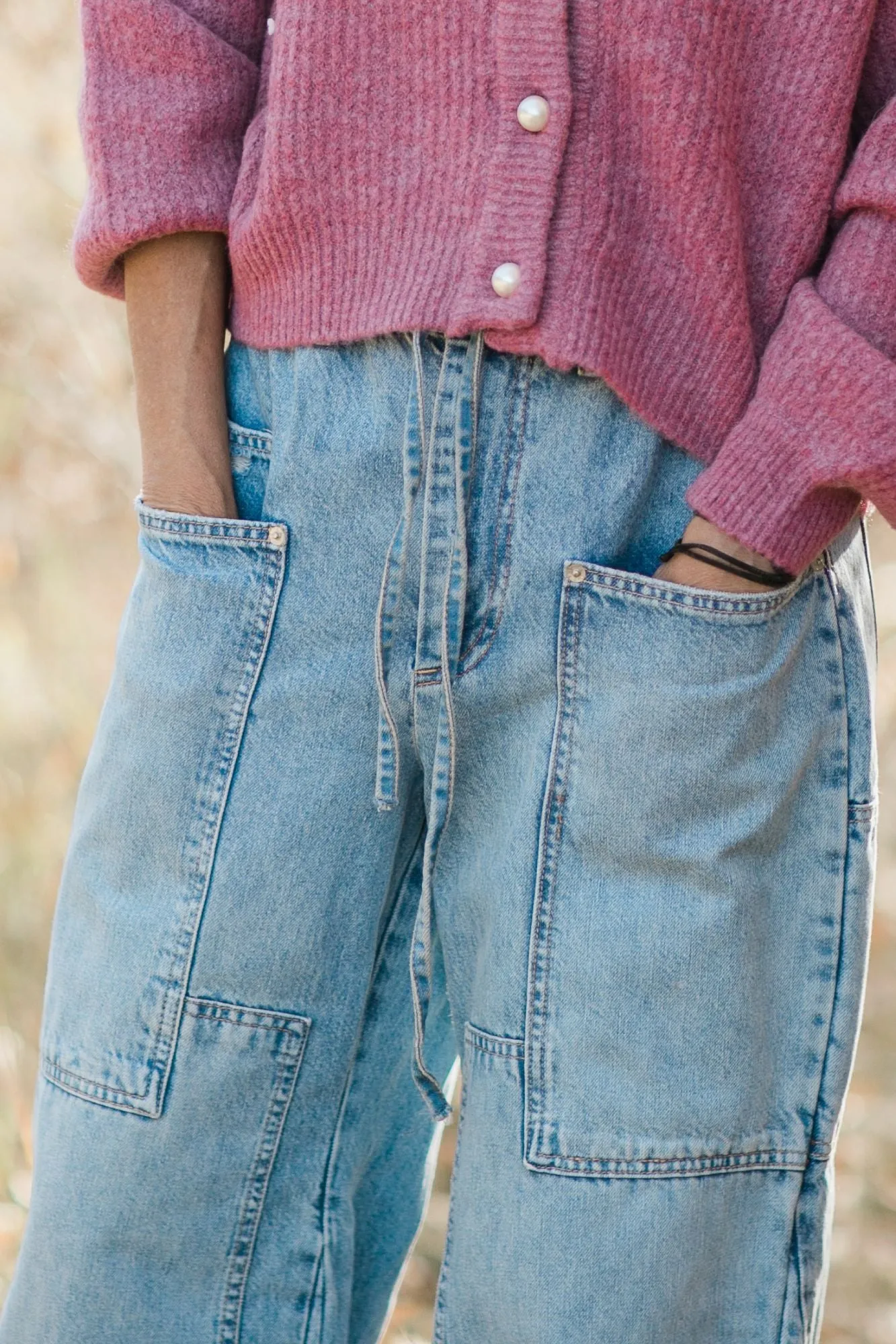 Curvy Outlaw Wide Leg Jeans