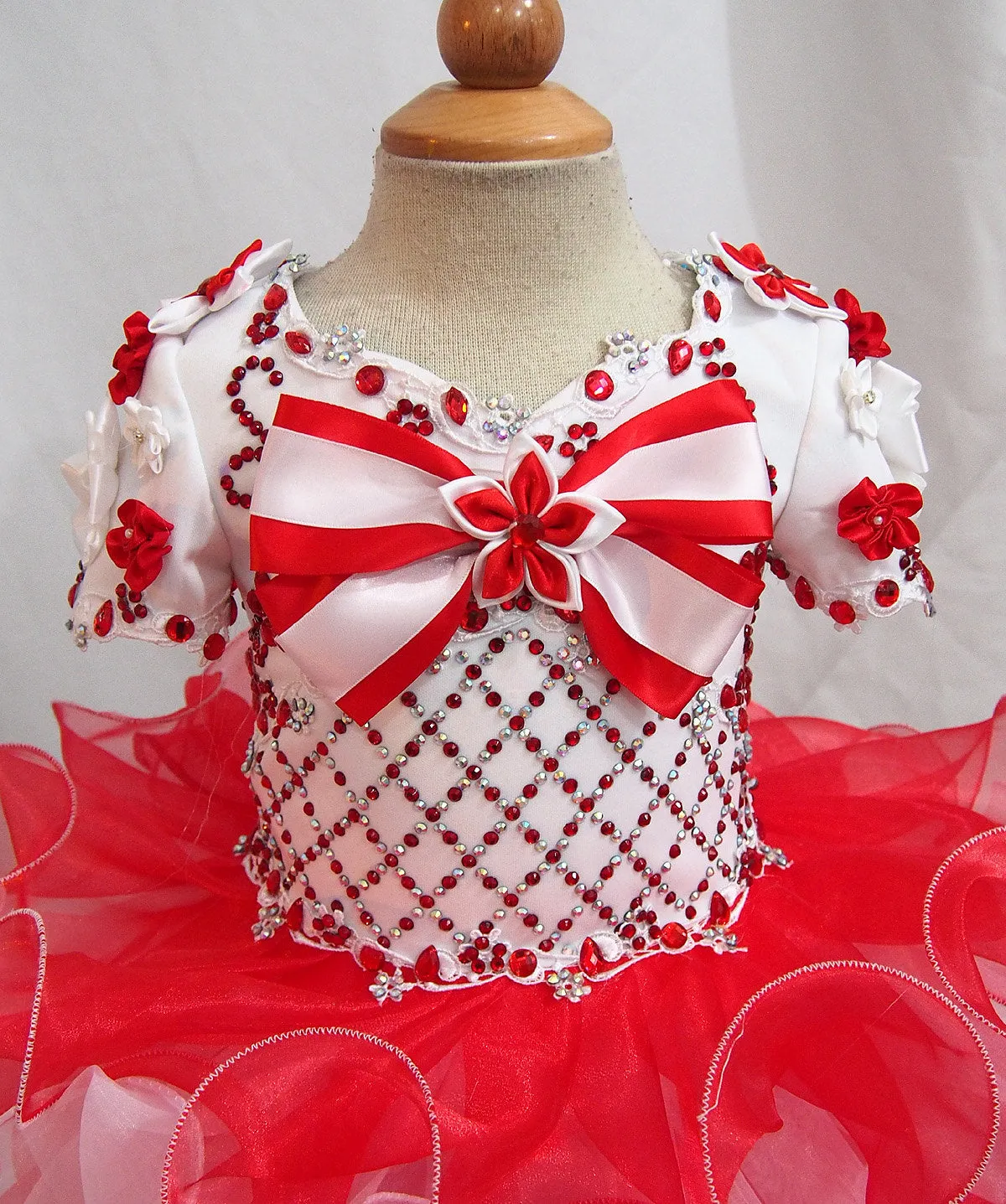 Custom Made Infant/toddler/baby/children/kids Girl's Pageant Dress 1~4T G207