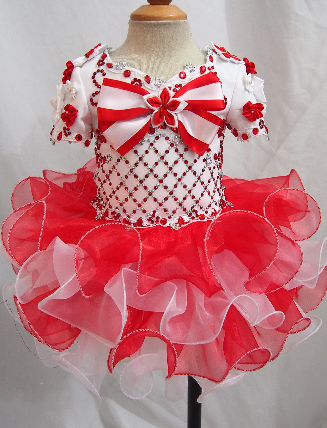 Custom Made Infant/toddler/baby/children/kids Girl's Pageant Dress 1~4T G207