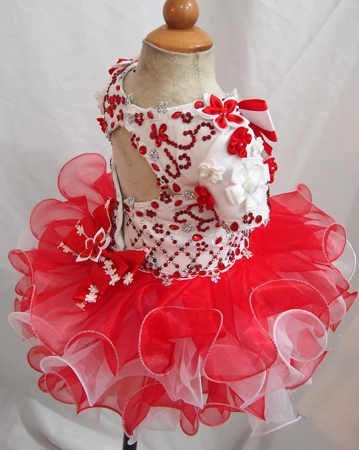 Custom Made Infant/toddler/baby/children/kids Girl's Pageant Dress 1~4T G207