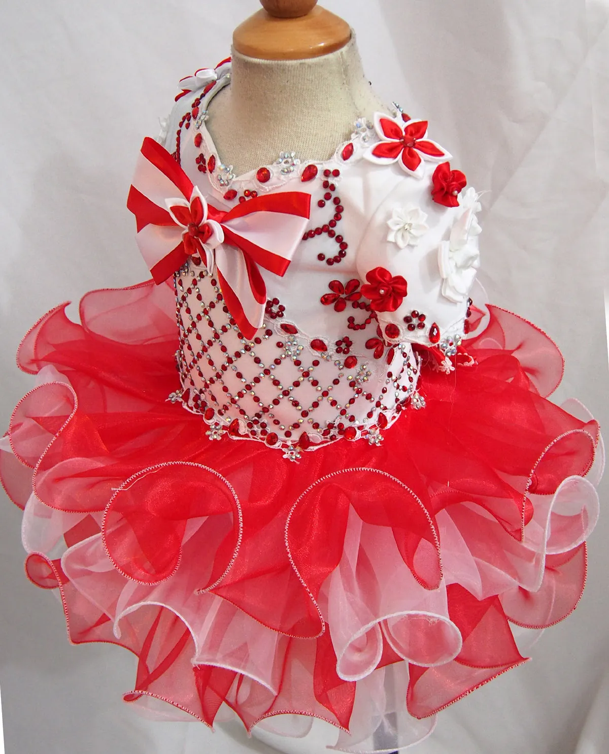 Custom Made Infant/toddler/baby/children/kids Girl's Pageant Dress 1~4T G207