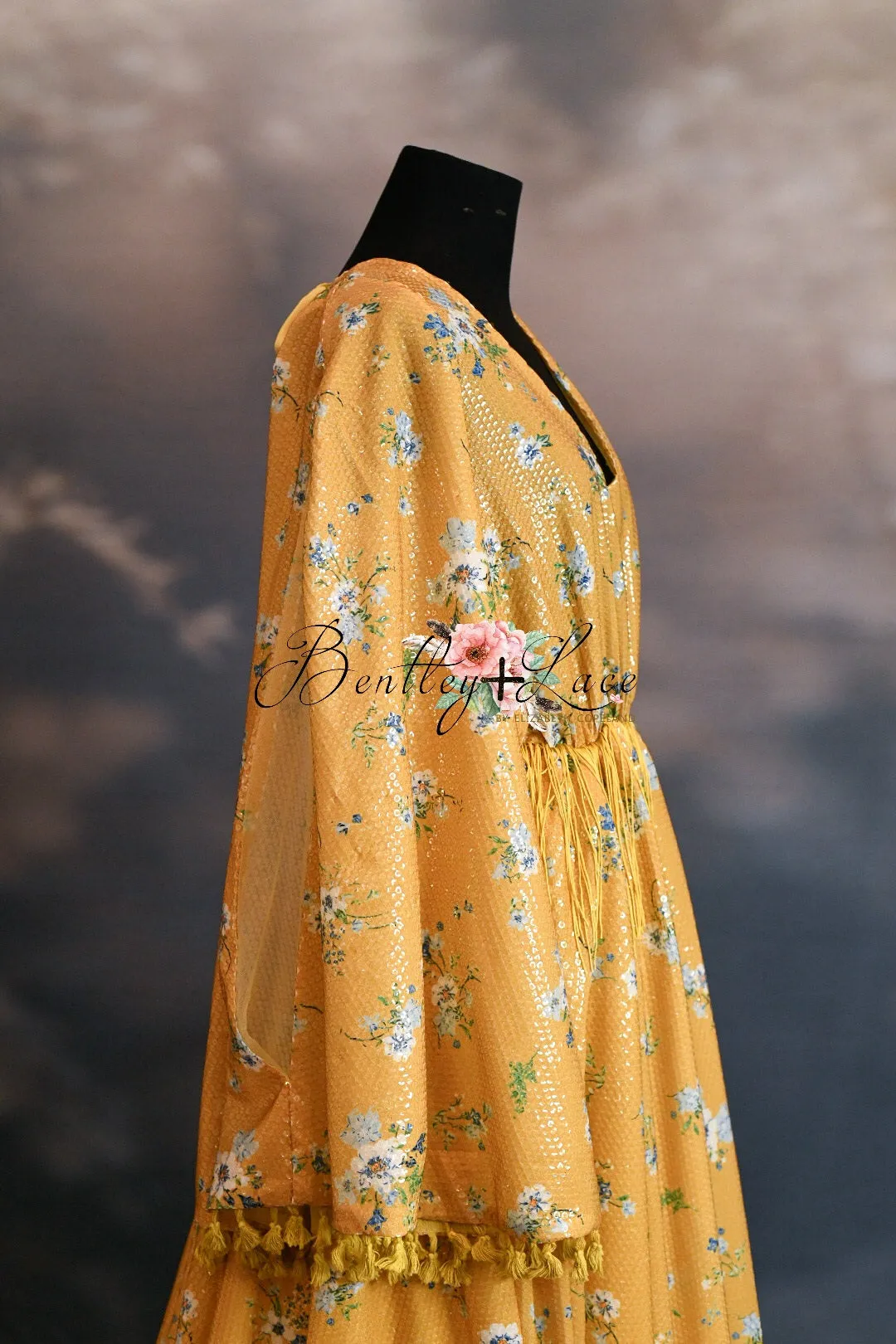 DAISY MAE - Yellow Bohemian Inspired gown (Teen/Adult) Maternity/ Non Maternity.