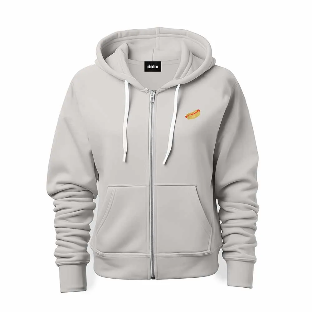 Dalix Hot Dog Zip Hoodie