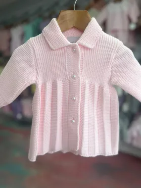 Dandelion pink pearl button cardigan