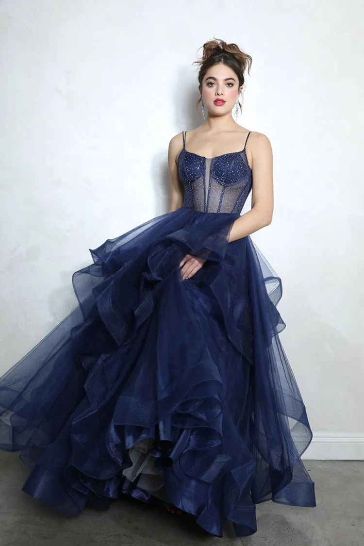 DARELLA Romantic Tulle Layered Prom & Formal Dress