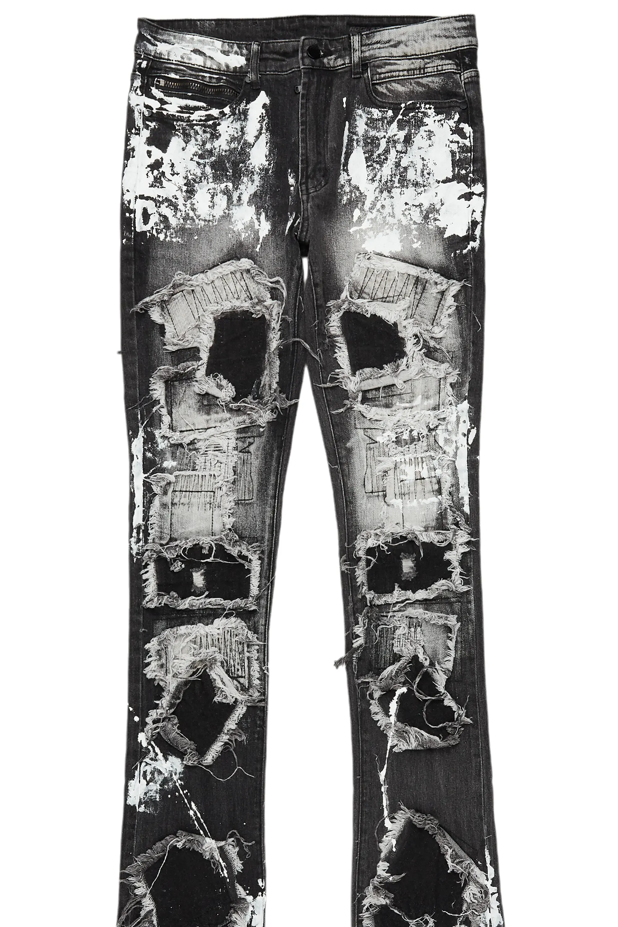 Dave Grey Painter Super Stacked Flare Jean