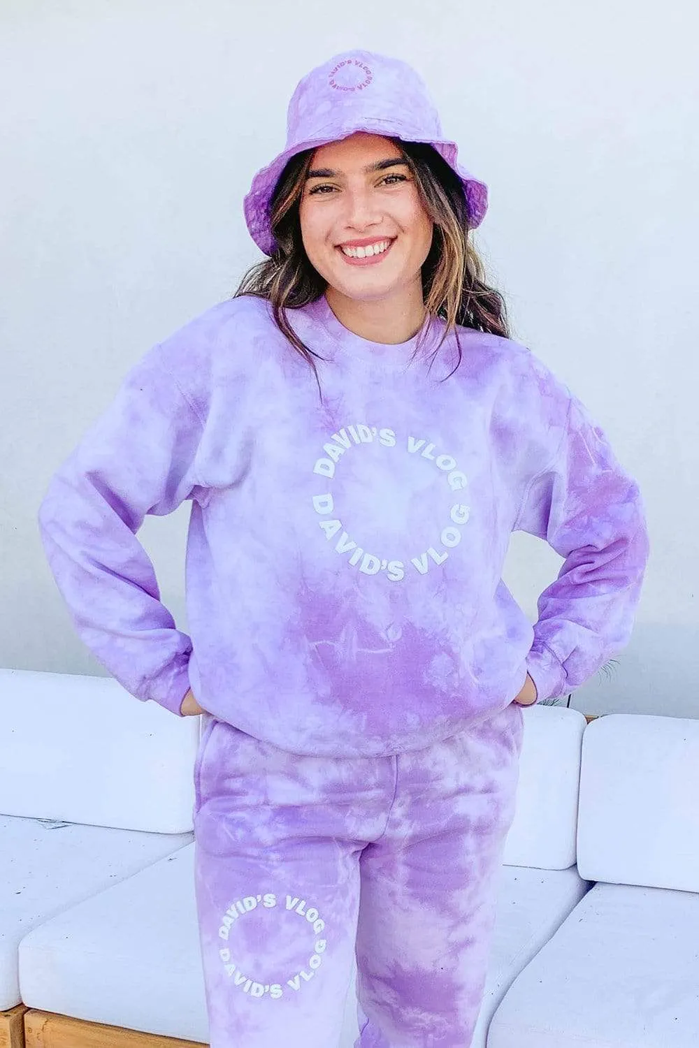 David Dobrik Purple Cloud Crewneck