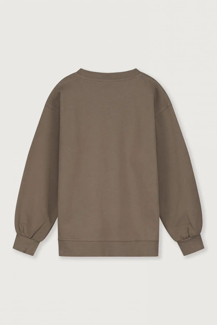 Dropped Shoulder Sweater 10Y logo | Brownie