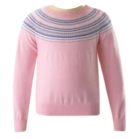 Fairisle Sweater, Pink