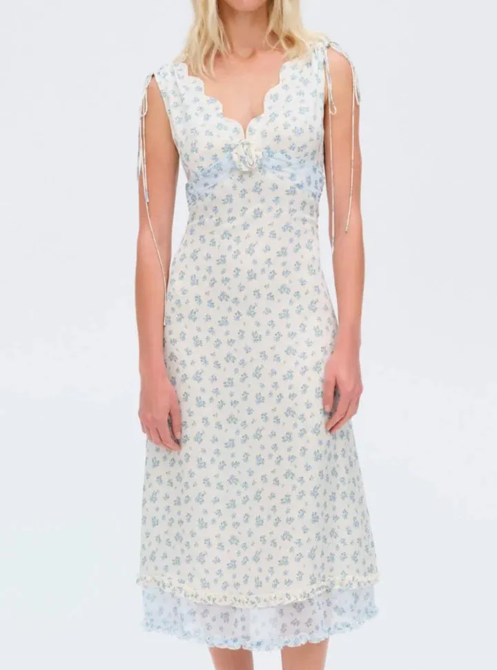 For Love & Lemons Chateau Midi Dress