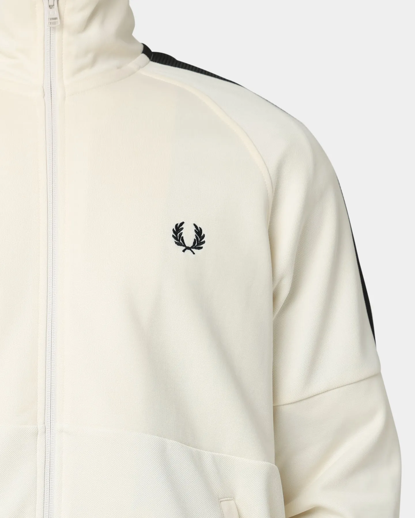 Fred Perry Panelled Track Jacket Ecru