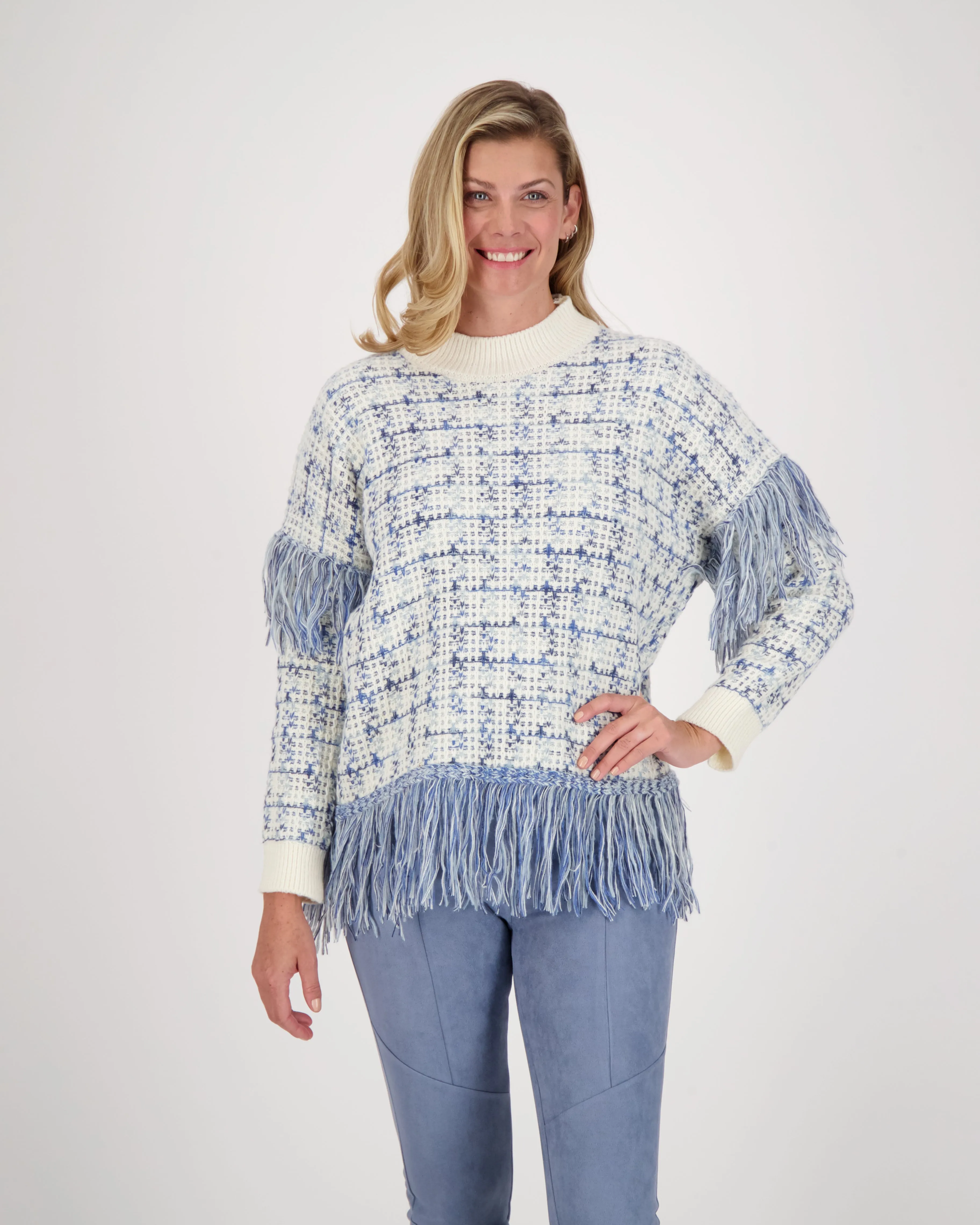 Fringe Trimmed Sweater