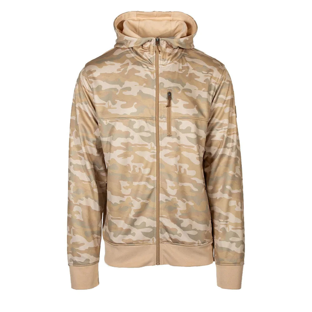 Full Zip Performance Hoodie | Desert Military Camo PreOrder