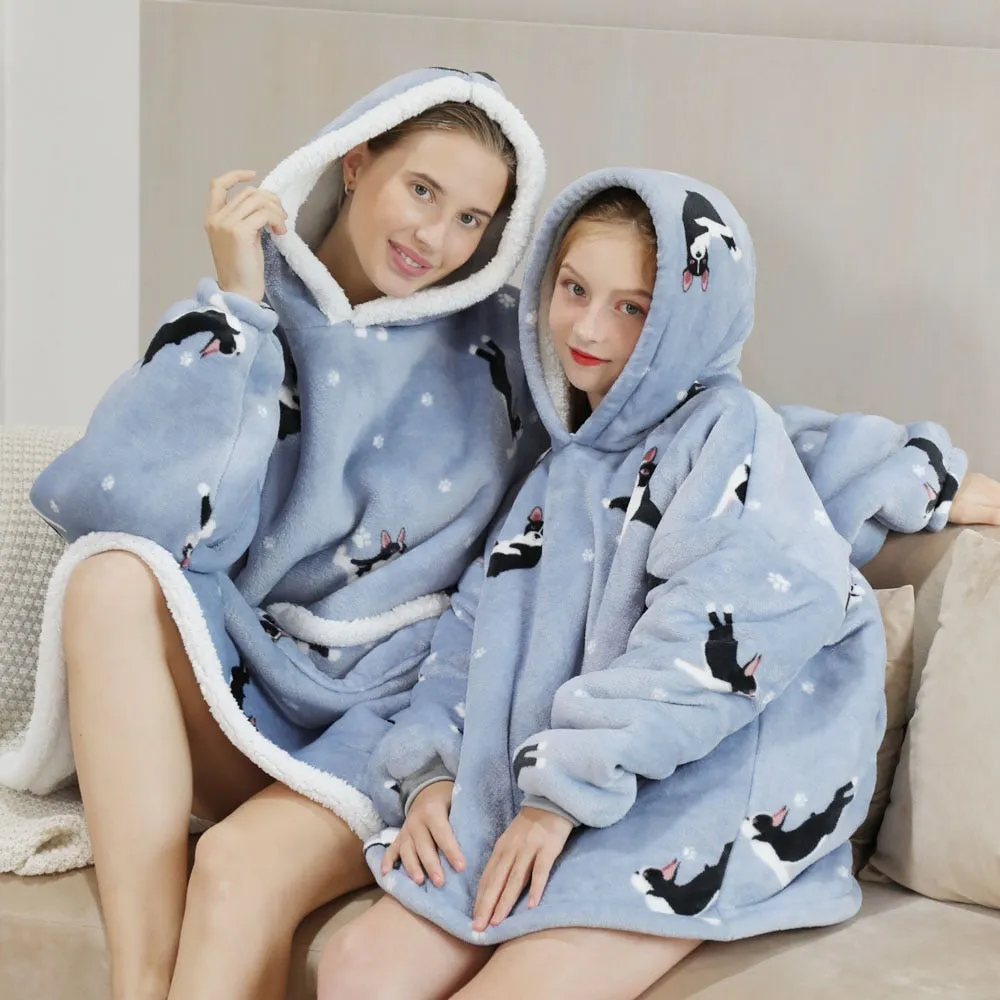 Funki Buys | Oodies | Unisex Soft Cow Animal Print Hoodie