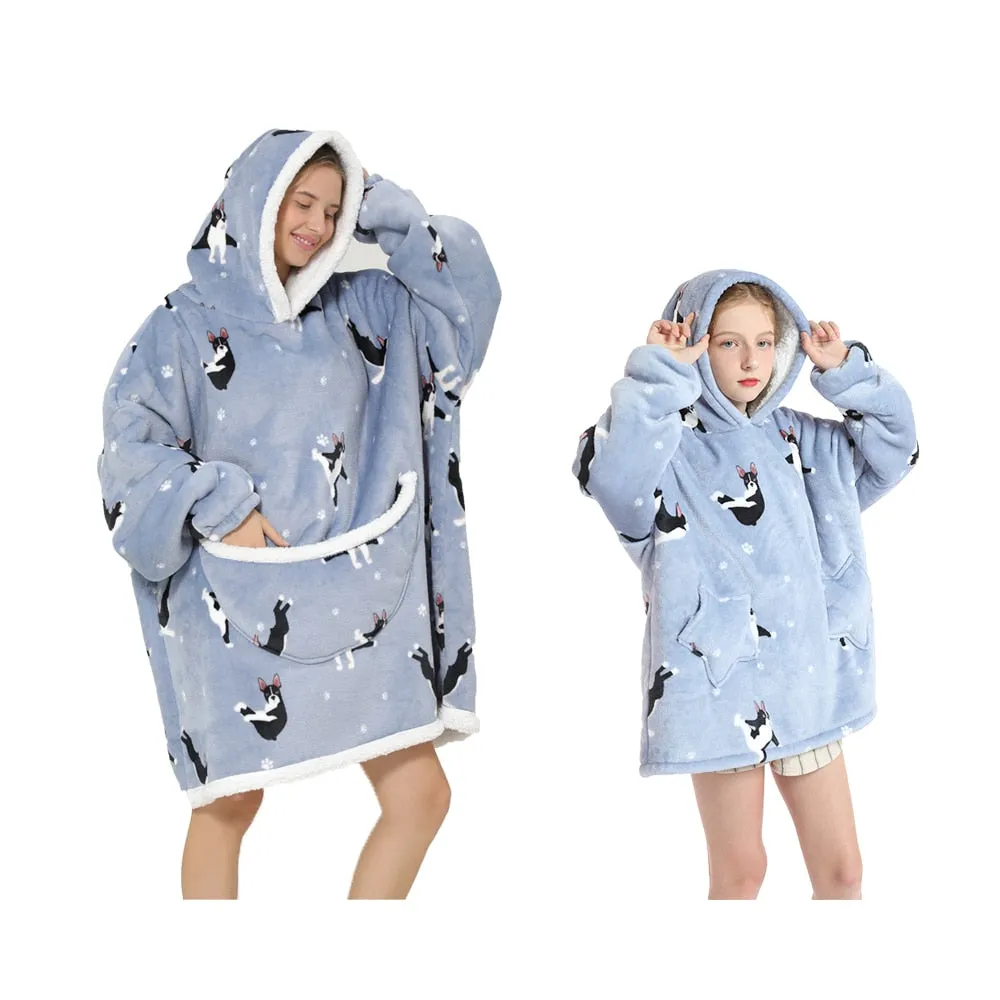 Funki Buys | Oodies | Unisex Soft Cow Animal Print Hoodie