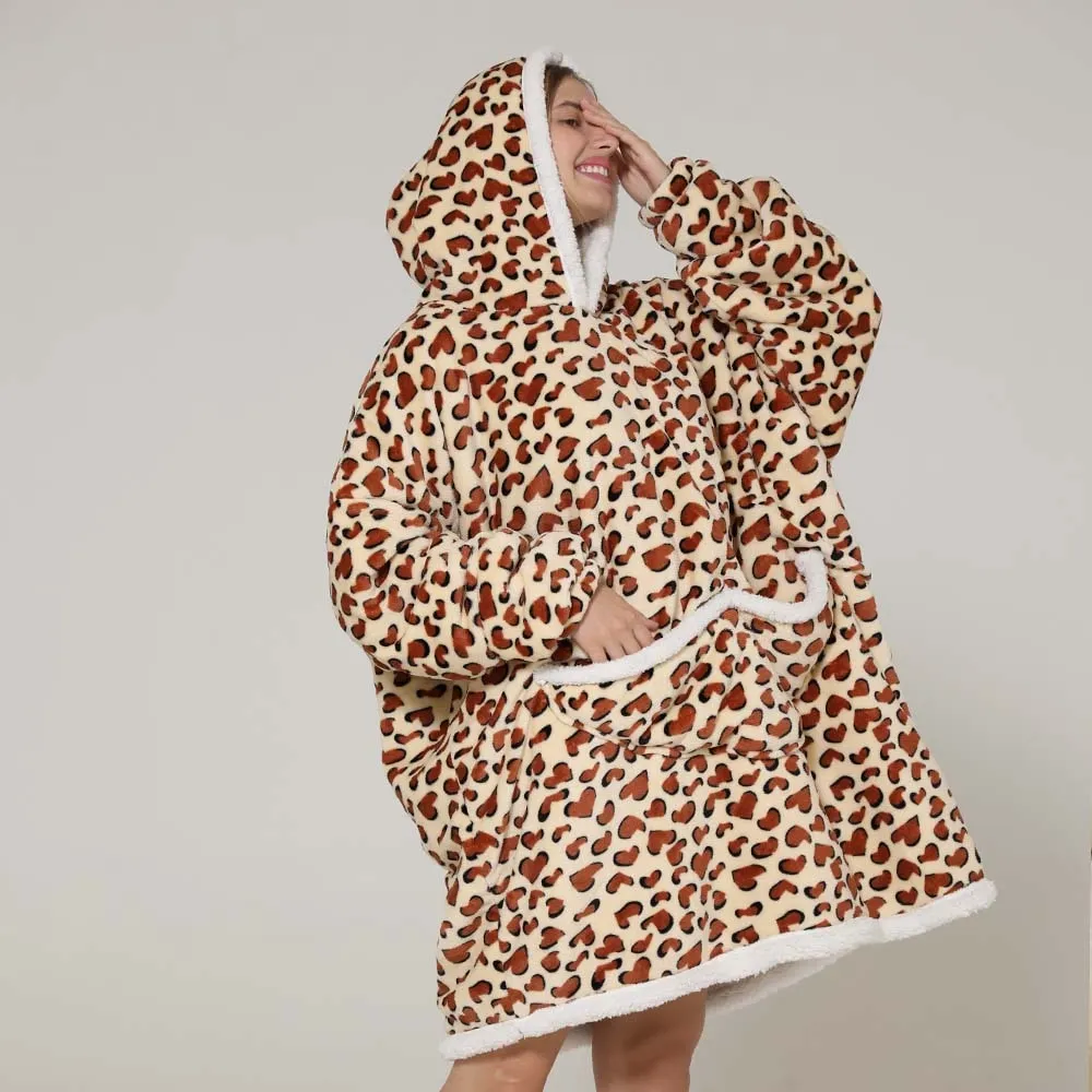 Funki Buys | Oodies | Unisex Soft Cow Animal Print Hoodie