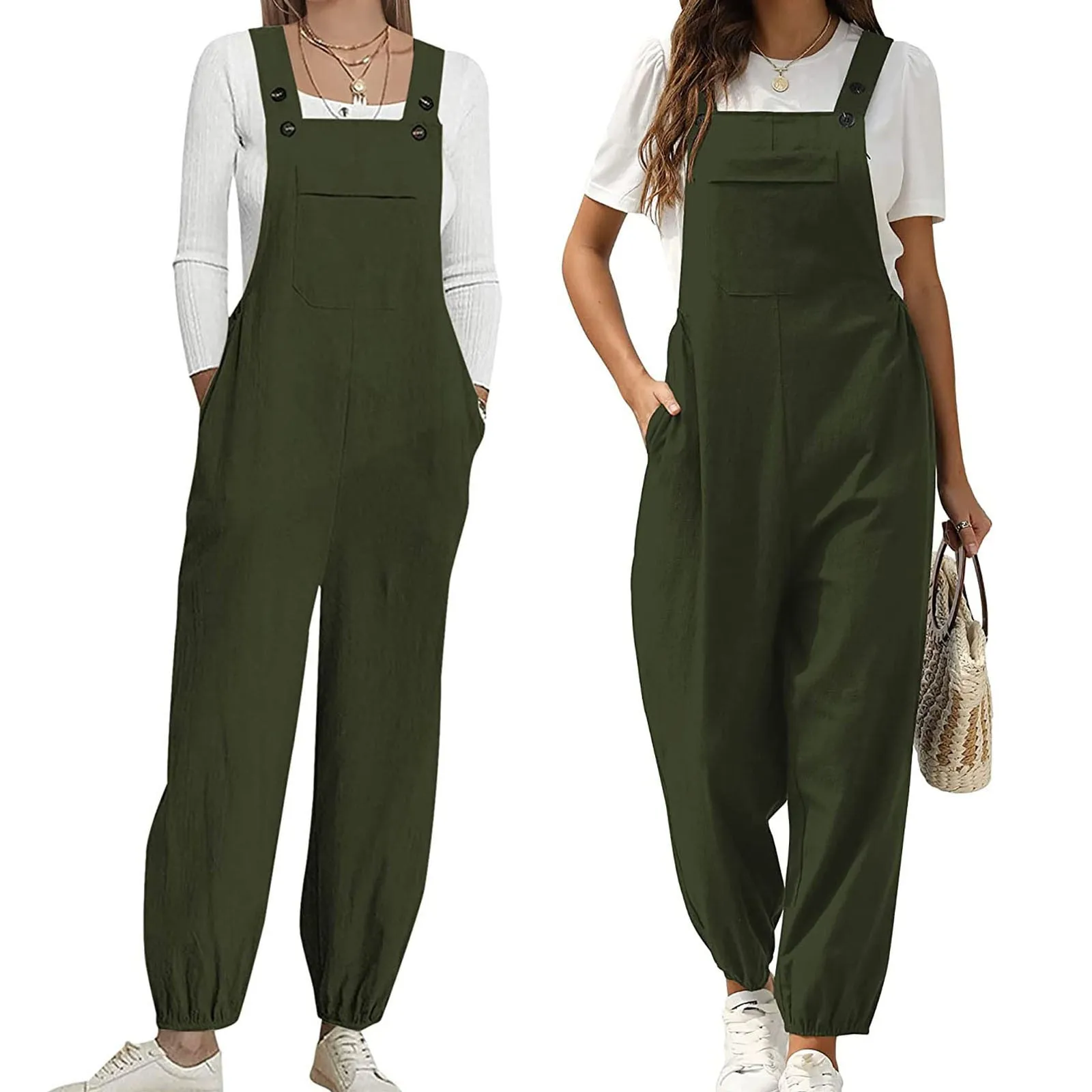 Funki Buys | Pants | Women's Wide Leg Casual Overall Rompers