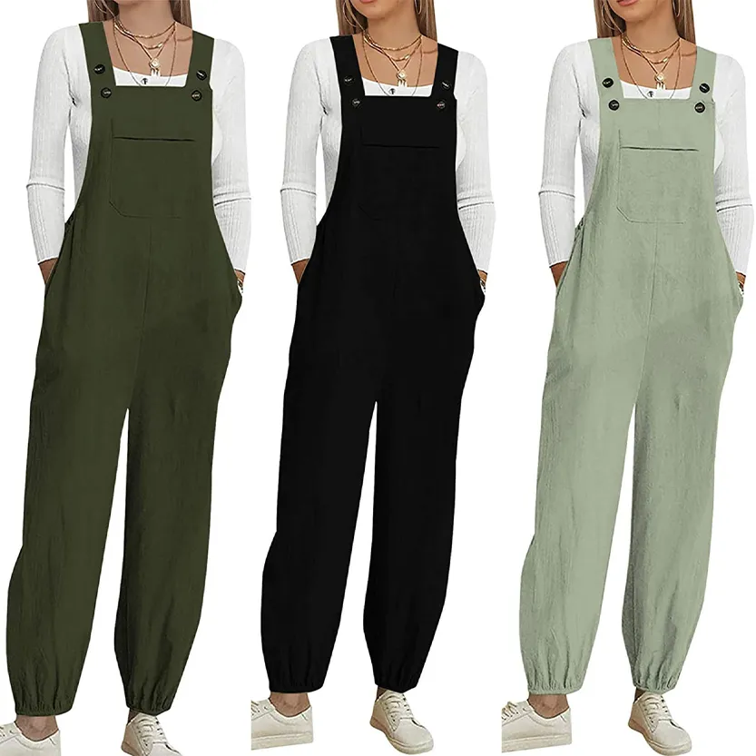 Funki Buys | Pants | Women's Wide Leg Casual Overall Rompers