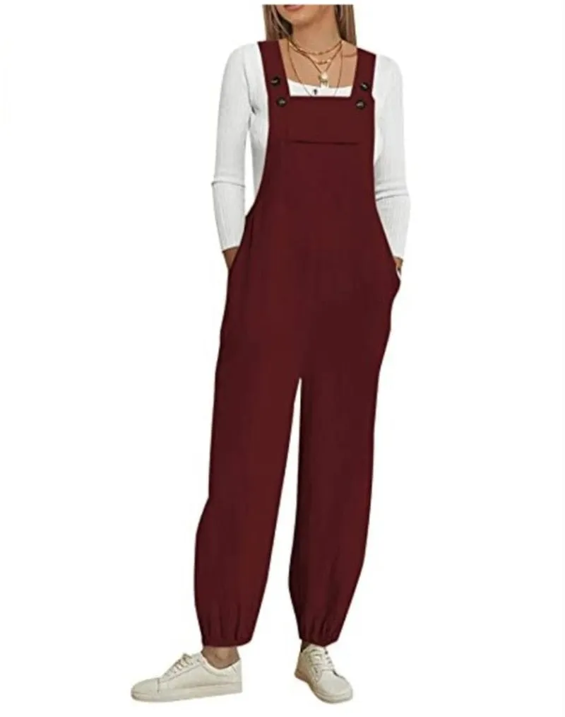 Funki Buys | Pants | Women's Wide Leg Casual Overall Rompers