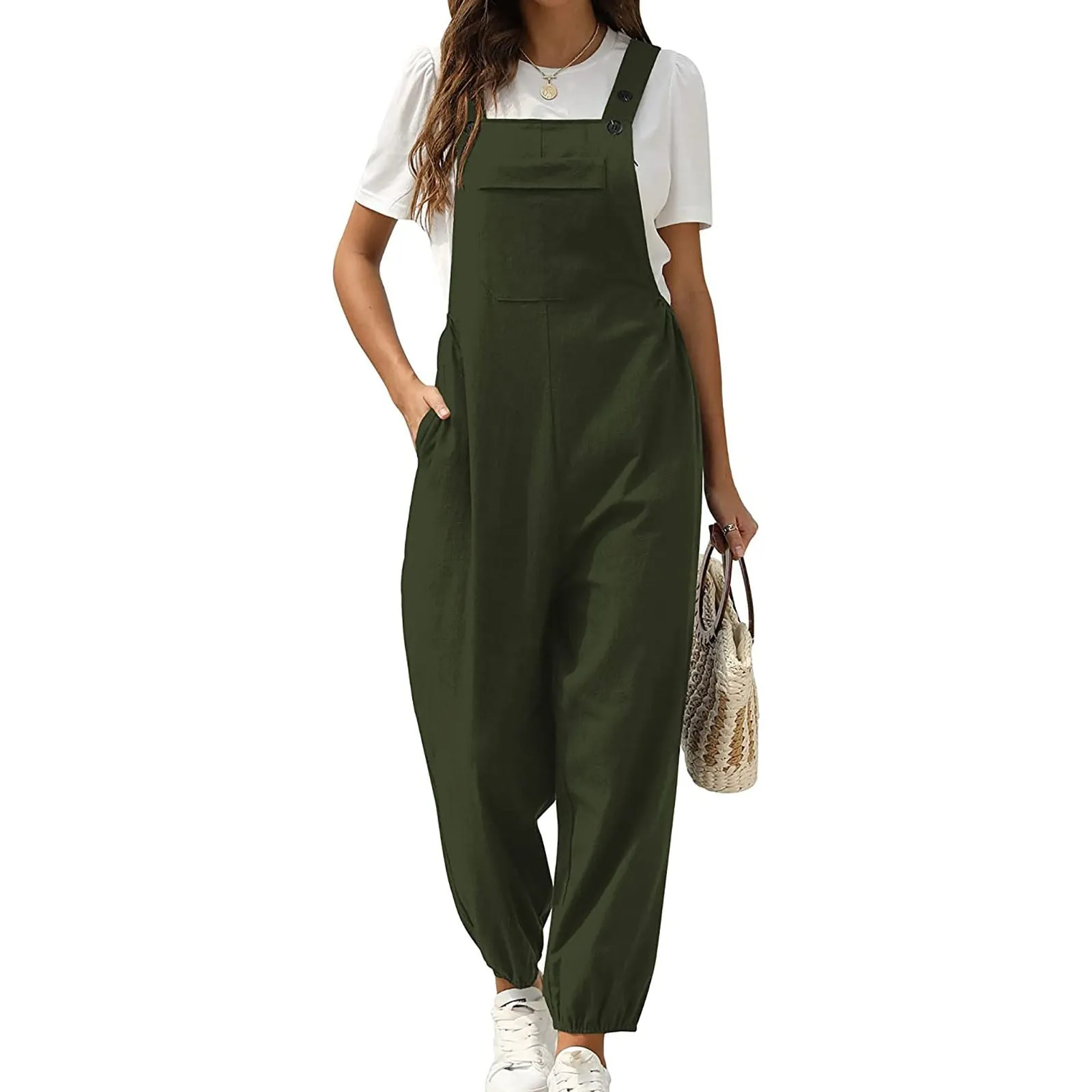 Funki Buys | Pants | Women's Wide Leg Casual Overall Rompers