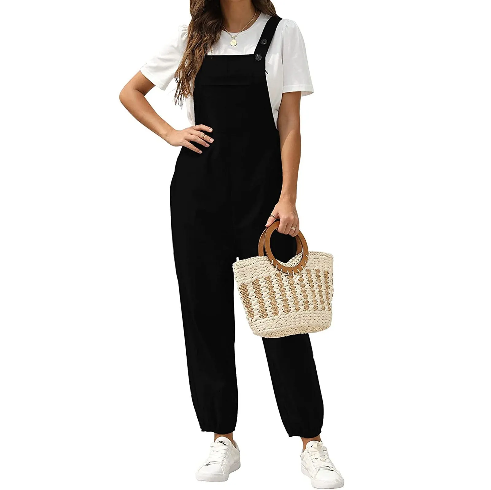 Funki Buys | Pants | Women's Wide Leg Casual Overall Rompers