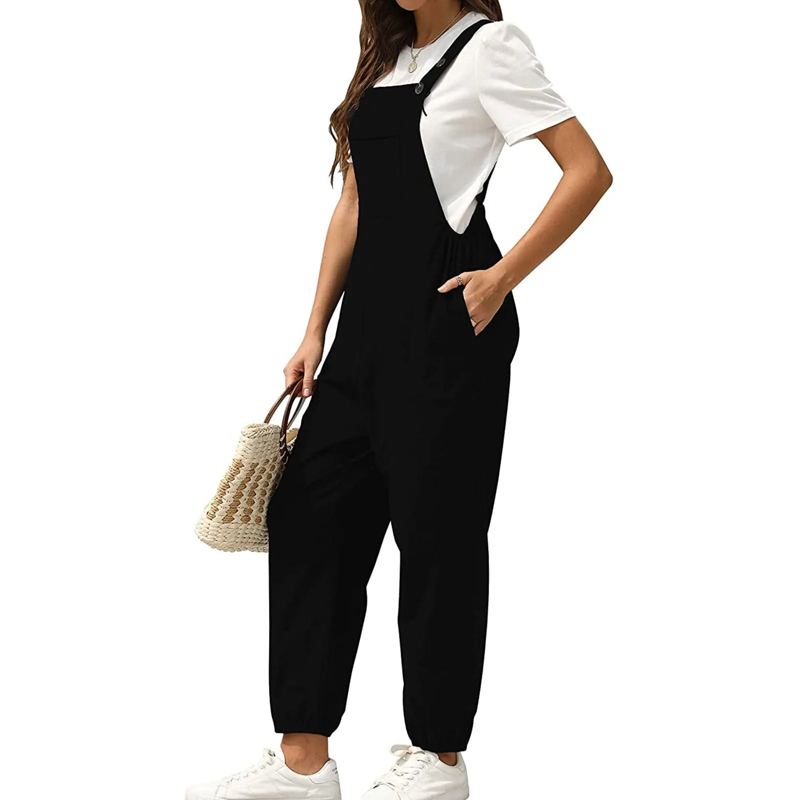 Funki Buys | Pants | Women's Wide Leg Casual Overall Rompers